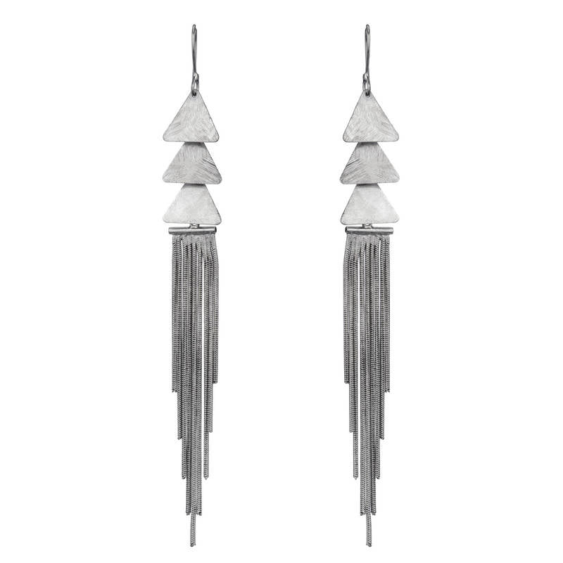Gertrude Fringe Chain Earrings