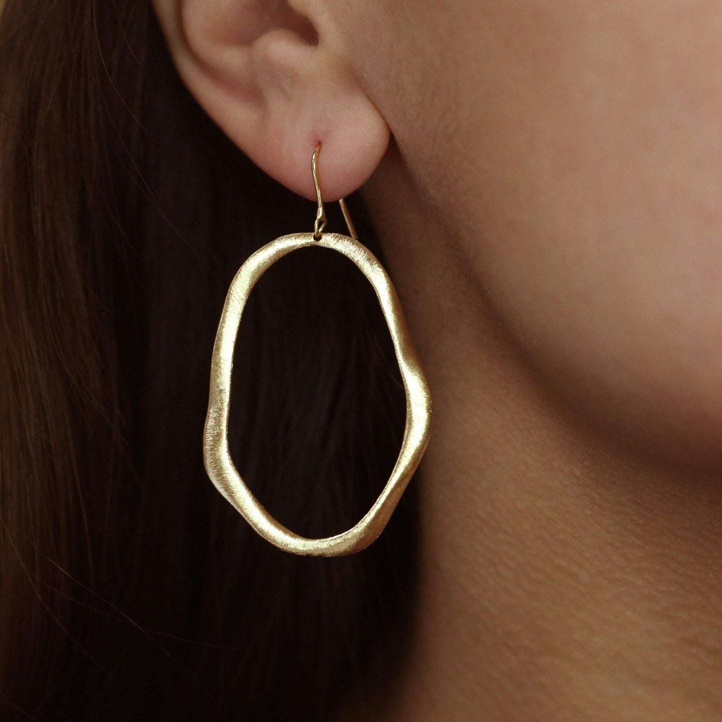 Mateo Oval Organic Earrings