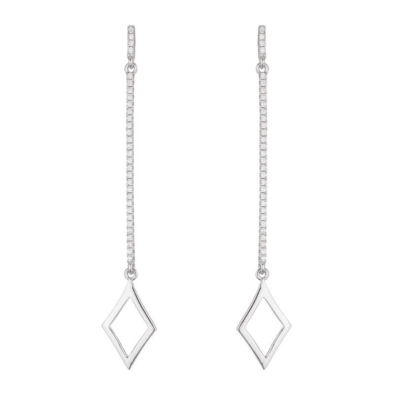 Jersey Thin Drop Earrings
