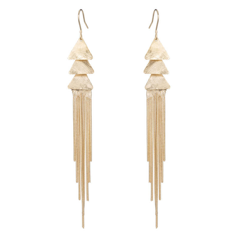 Gertrude Fringe Chain Earrings