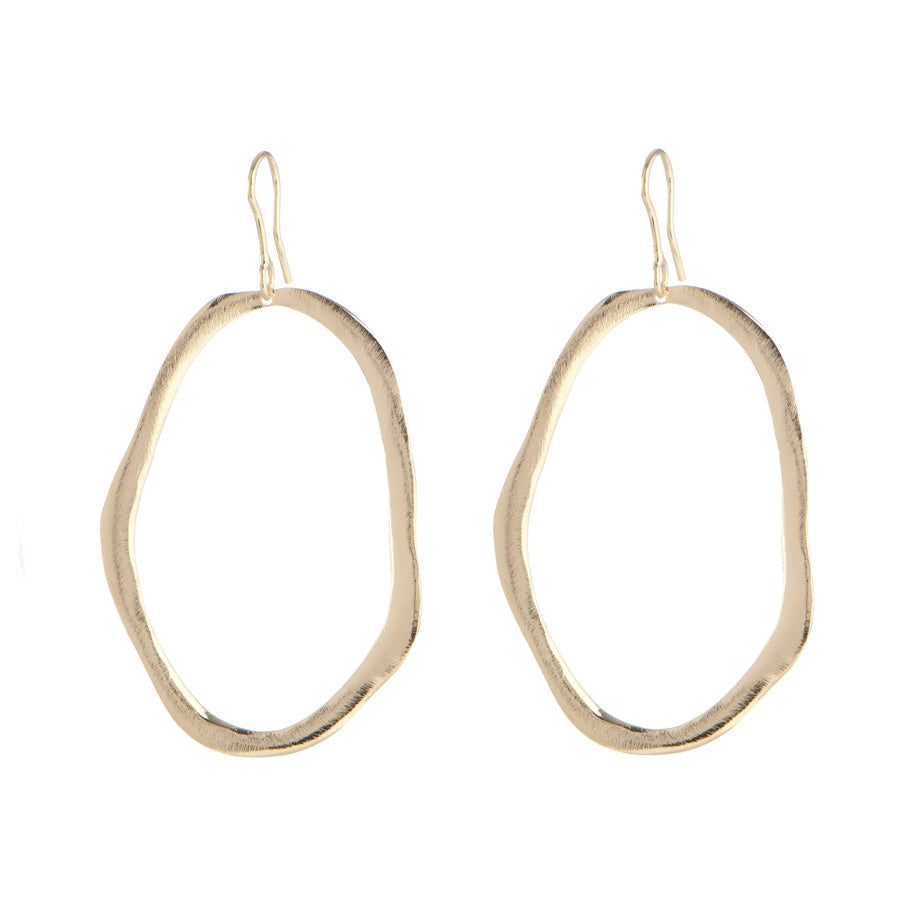 Mateo Oval Organic Earrings