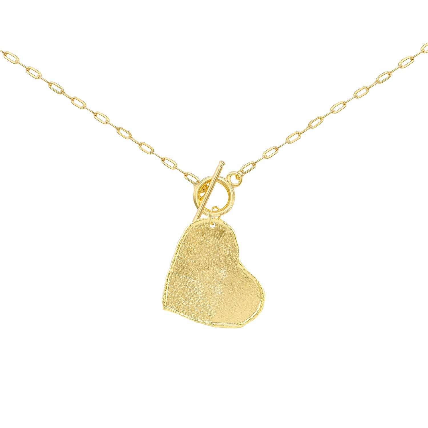 ★Hei★ heart texture pendant necklace HE22WINSG870XXFR Hania Heart Necklace – Retail