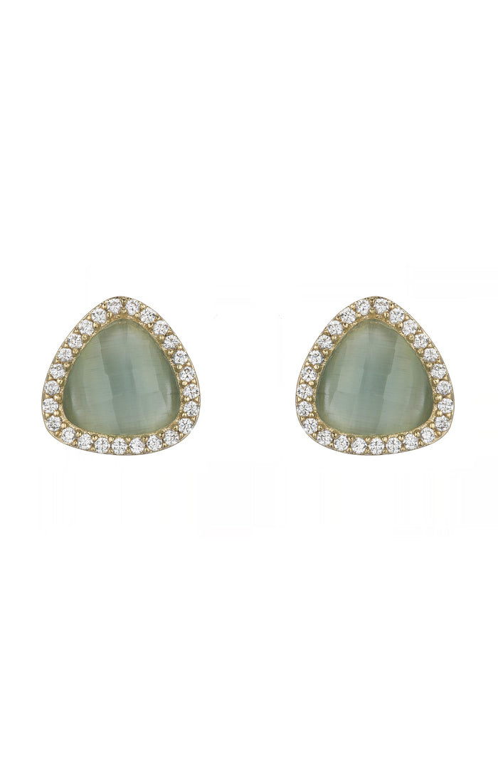 Rena Rounded Triangle Studs