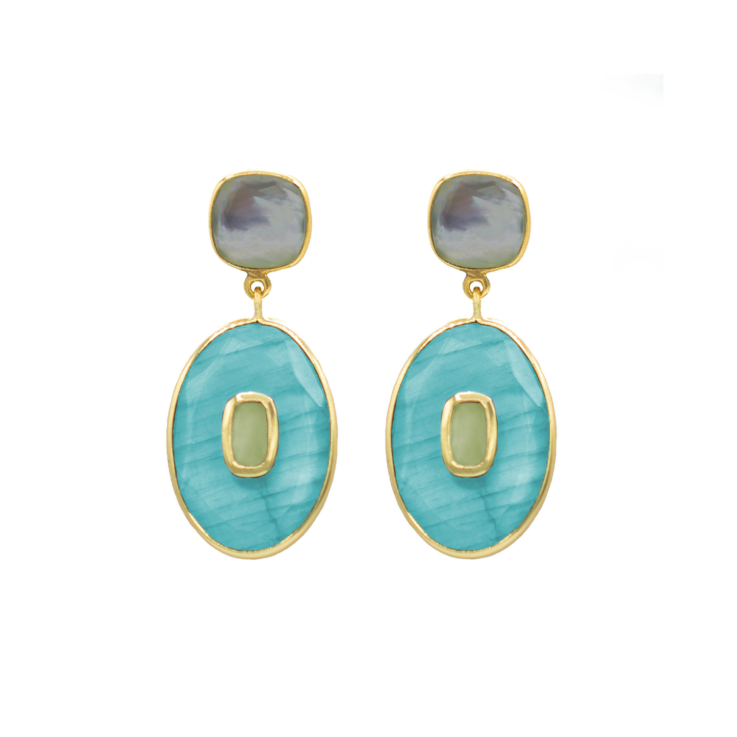 Bisa Stone Statement Earrings