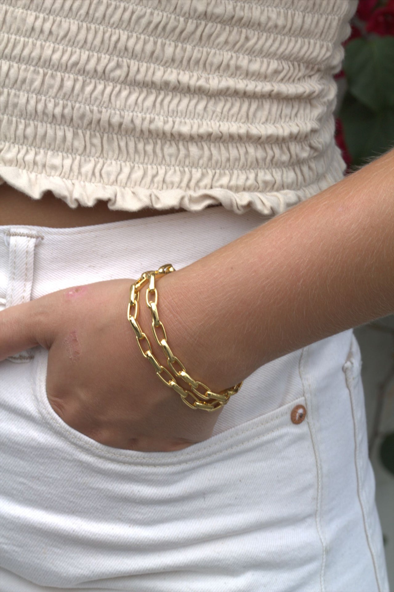 Duda Magnetic Gold Chain Bracelet