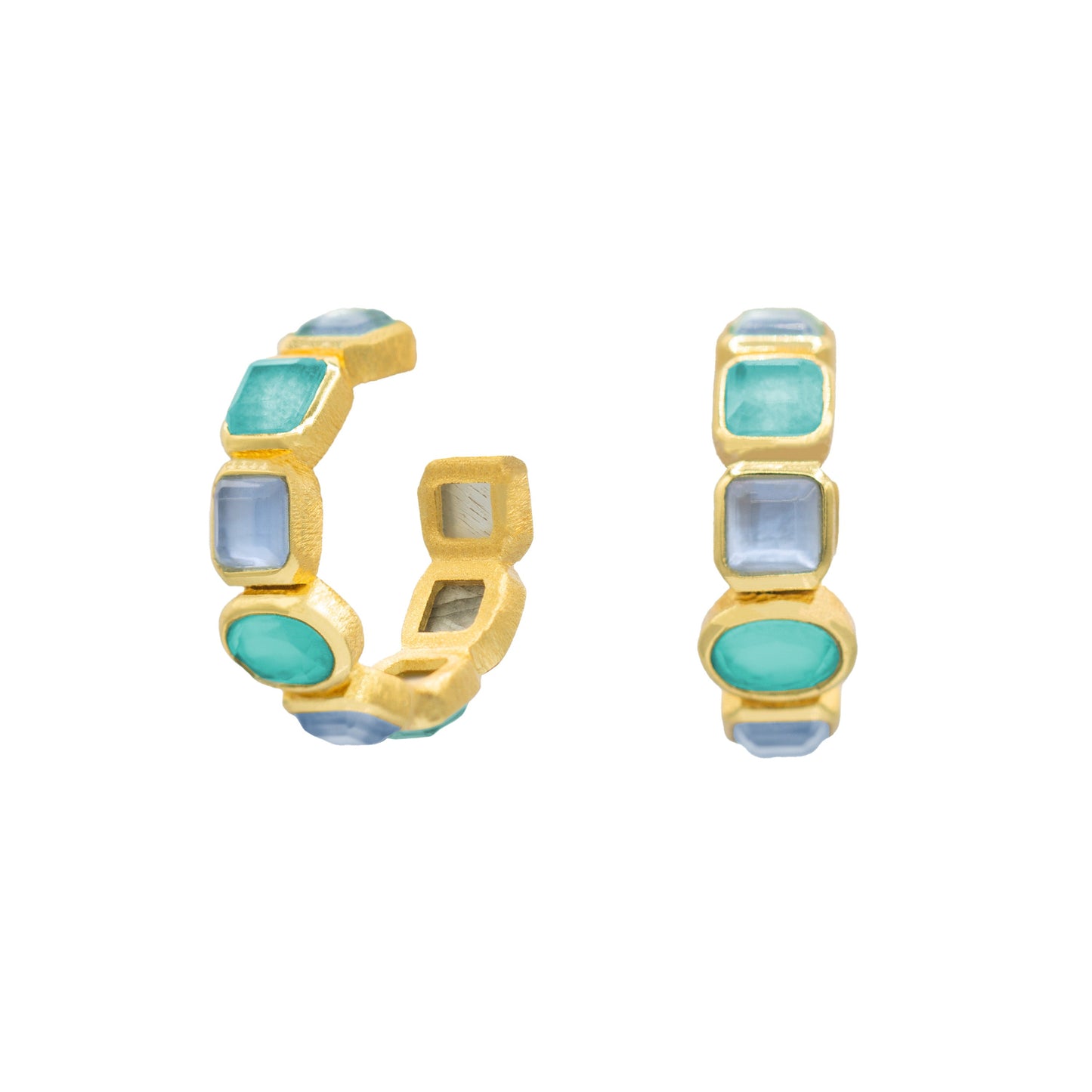 Liza Stone Hoop Earrings
