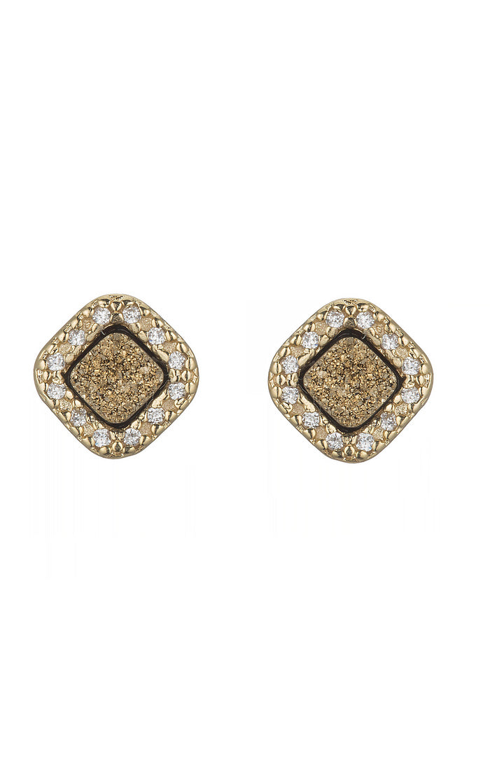 Jaden Mini Square Stud Earrings