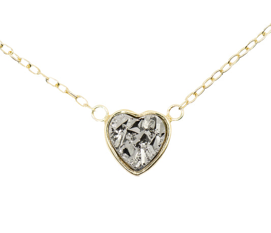 Bouvier Heart Druzy Necklace