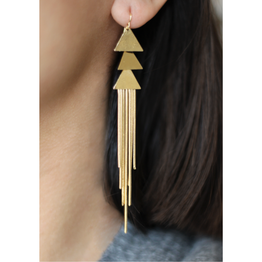 Gertrude Fringe Chain Earrings