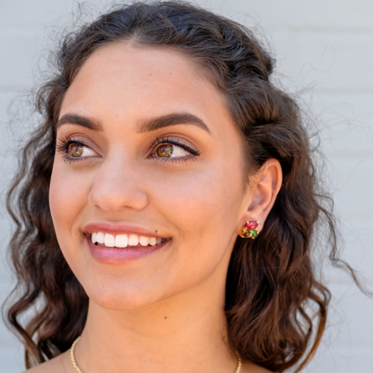Dortha Stone Stud Earrings