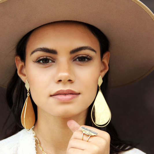 Tony Large Drop Earrings