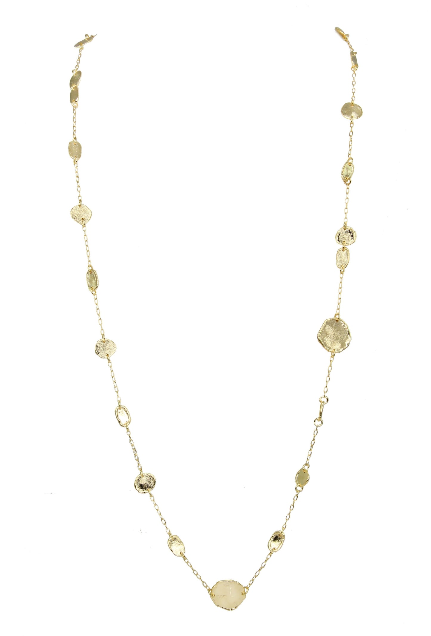 Dorine Long Molten Motif Necklace