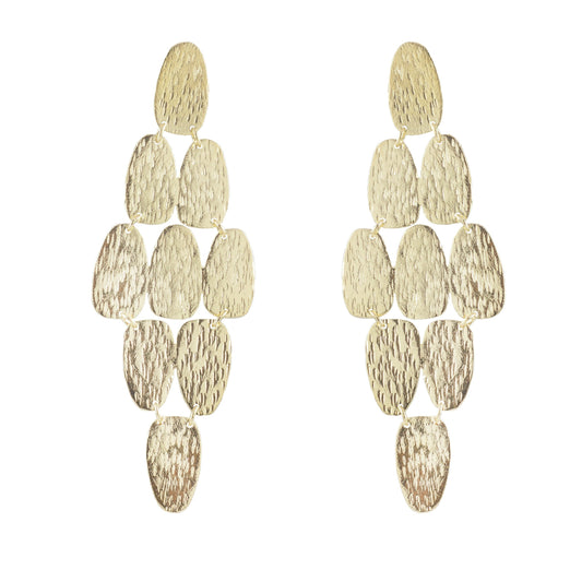 Raelynn Textured Chandelier Earrings