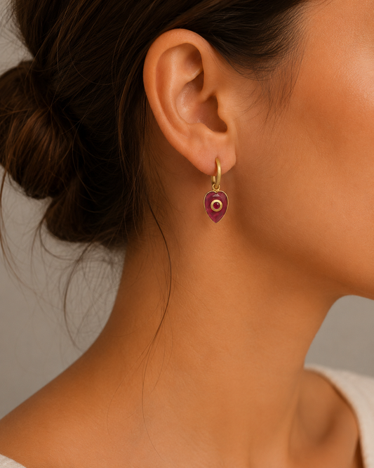 Love Hoop Earrings