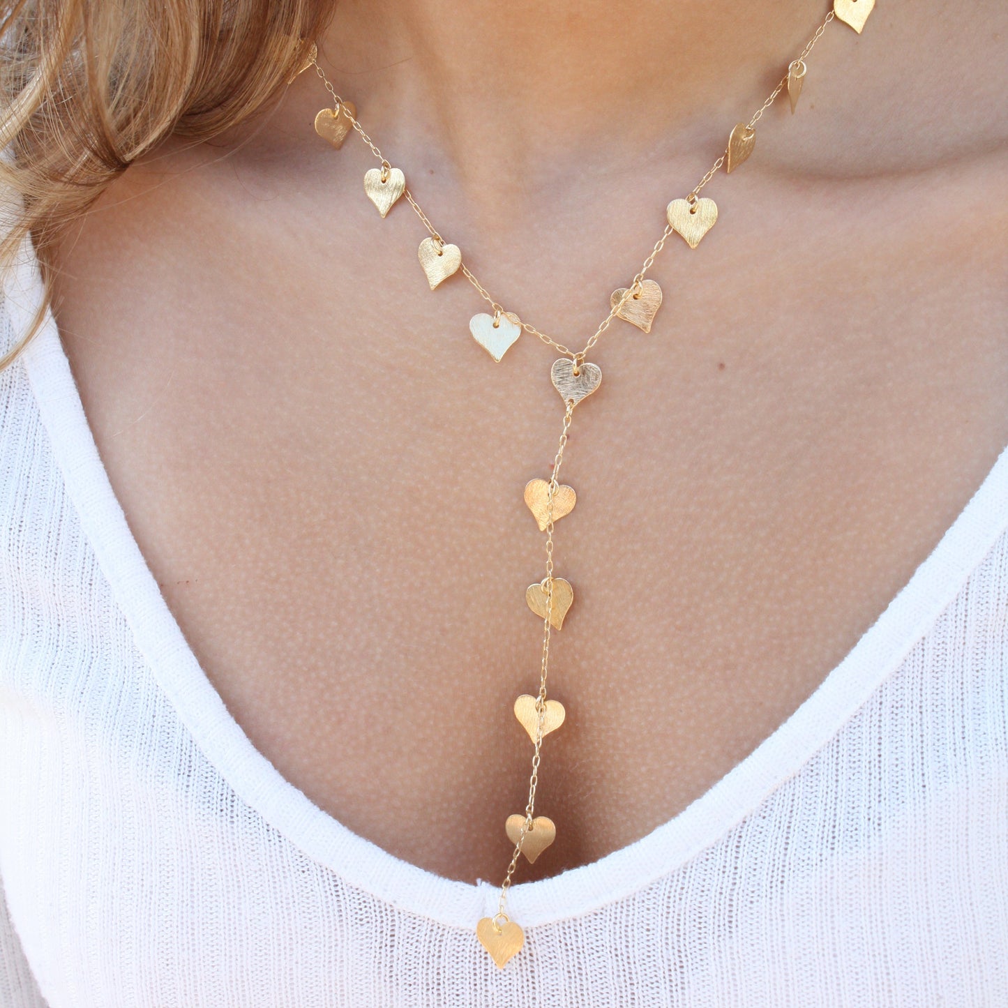 Lainey Heart Lariat Necklace