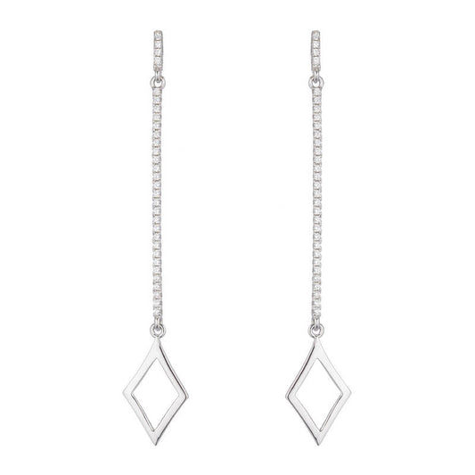 Jersey Thin Drop Earrings