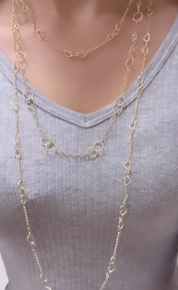 Joelle Long Heart Chain