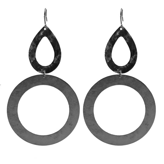 Kelso Gun Metal Earrings