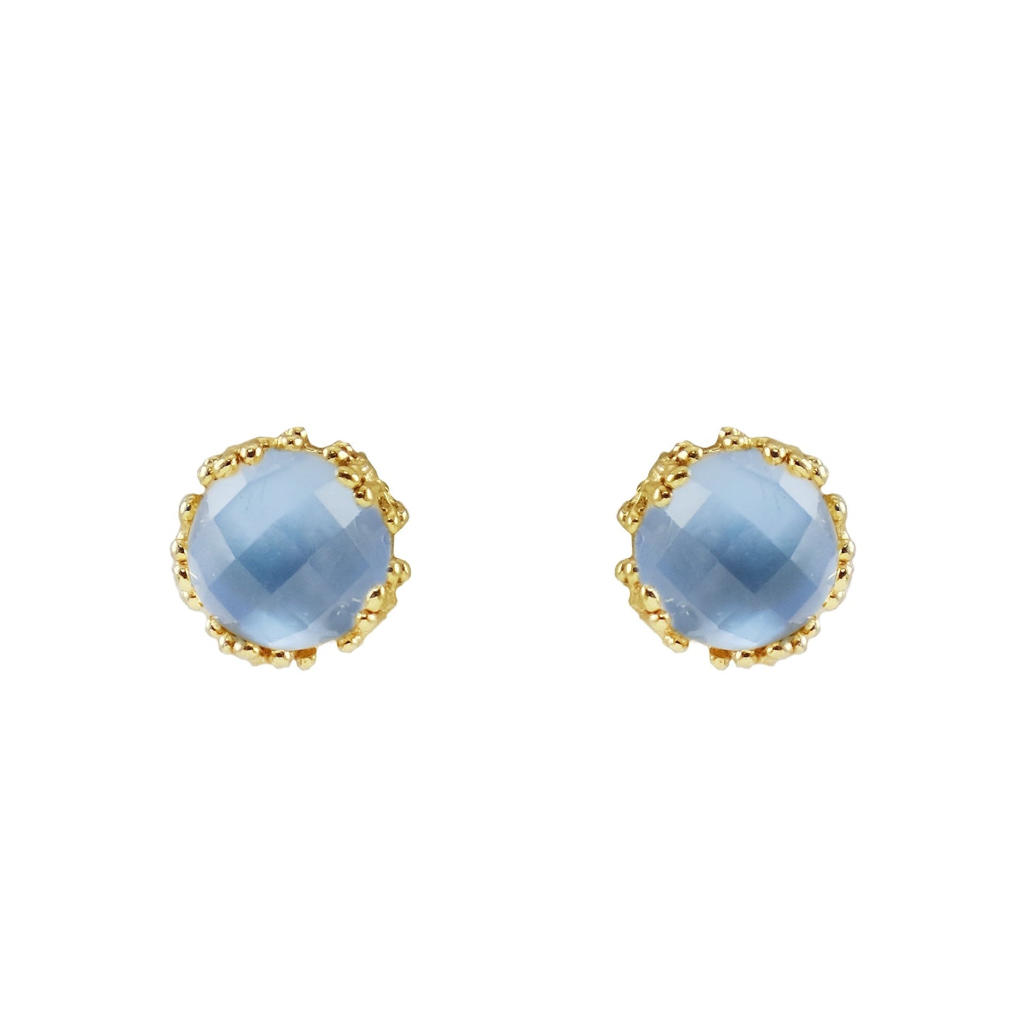 Bethanie Stud Coral Earrings