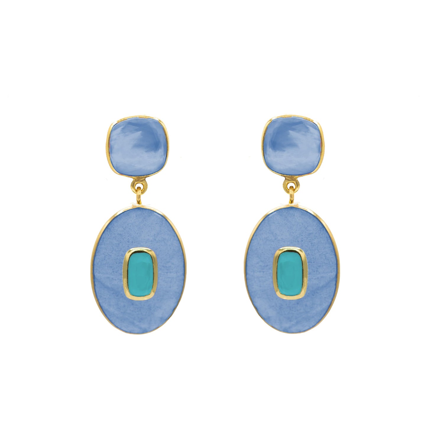 Bisa Stone Statement Earrings