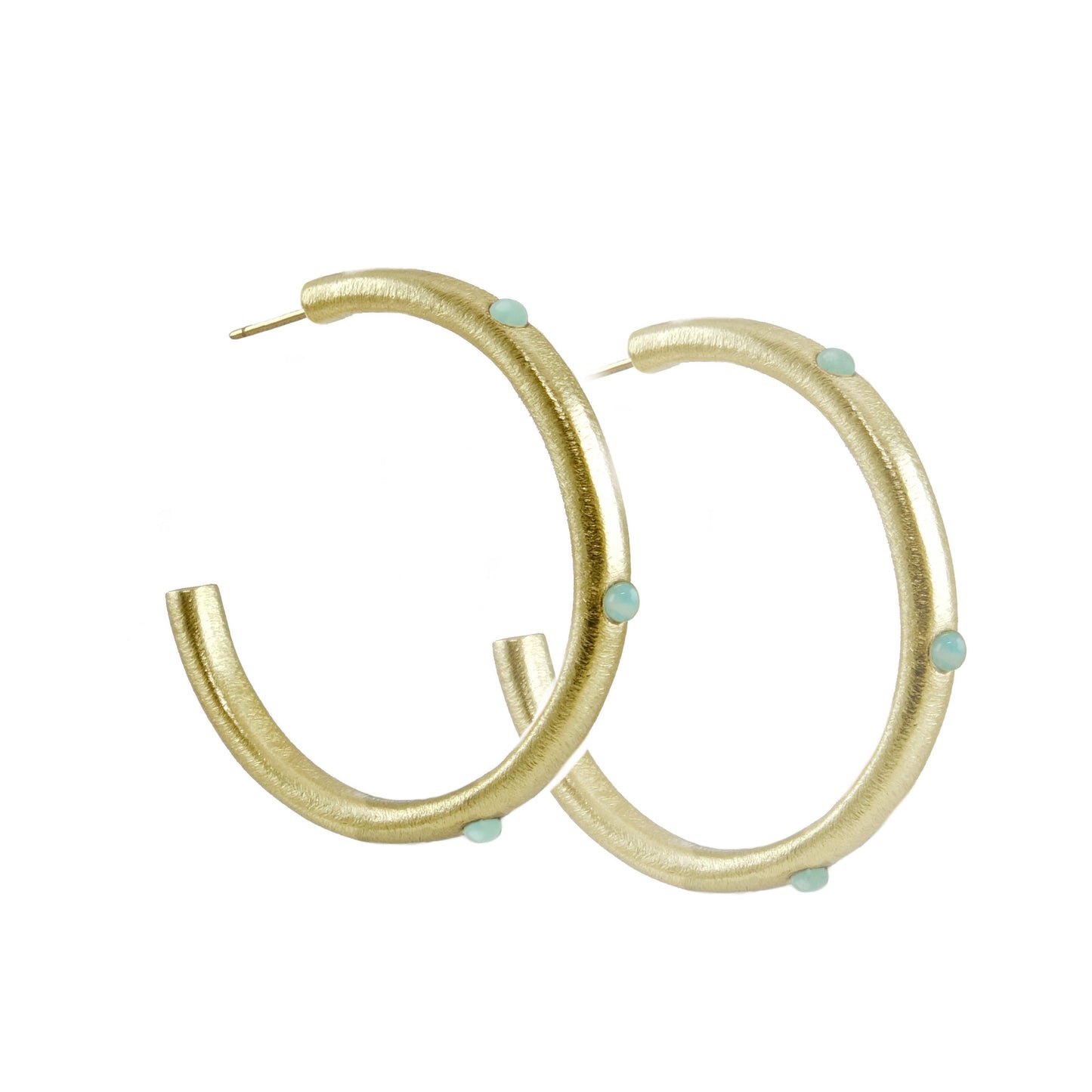 Milla Embellished Hoop Earrings