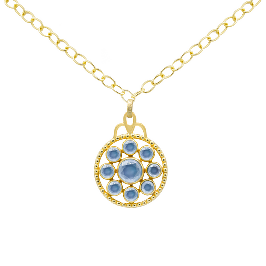 Ambrosia Stone Medallion Necklace