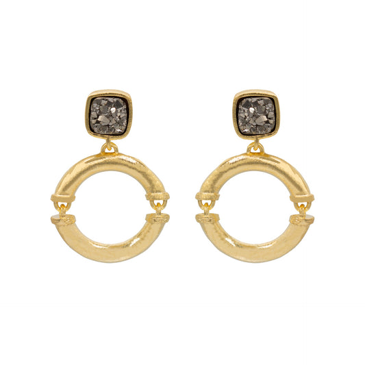Janie Titanium Druzy Earrings