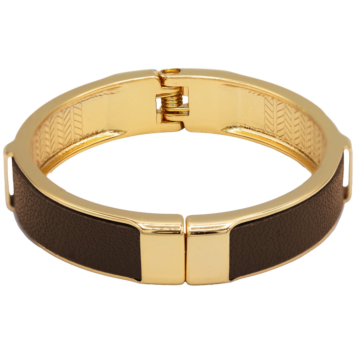 Argenta Leather Hinge Bangle
