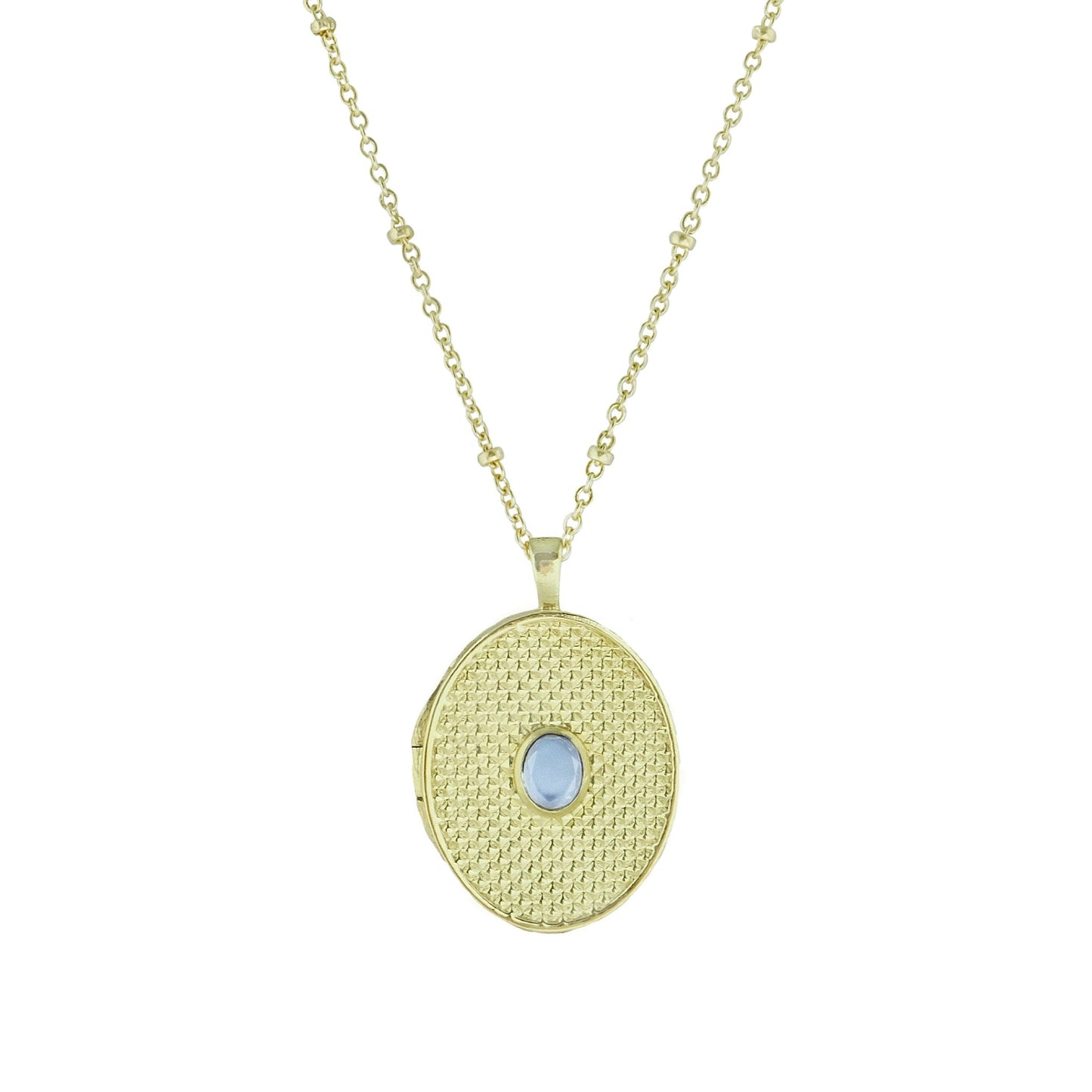 Zina Oval Locket Necklace