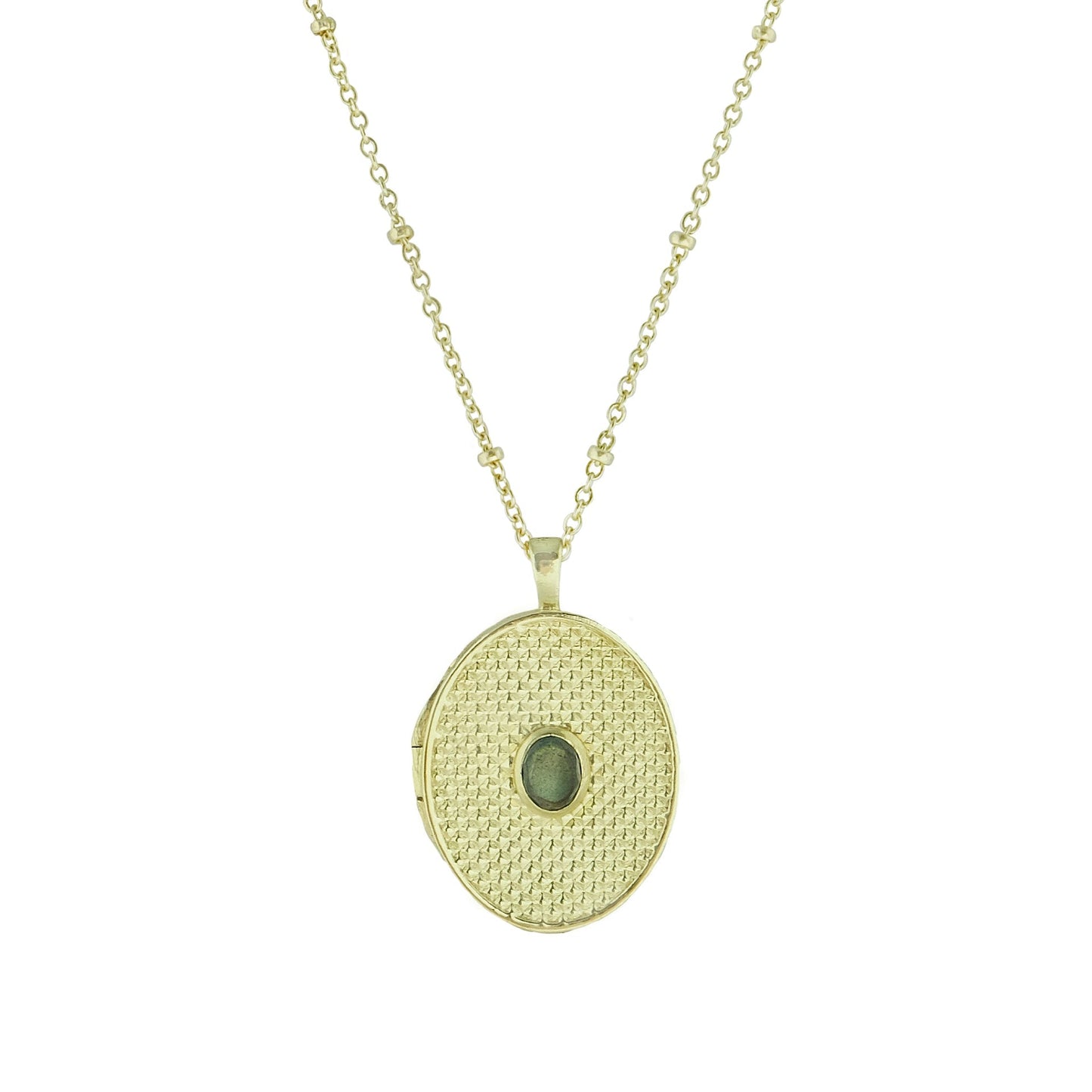 Zina Oval Locket Necklace