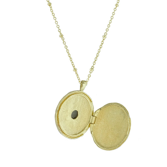 Zina Oval Locket Necklace