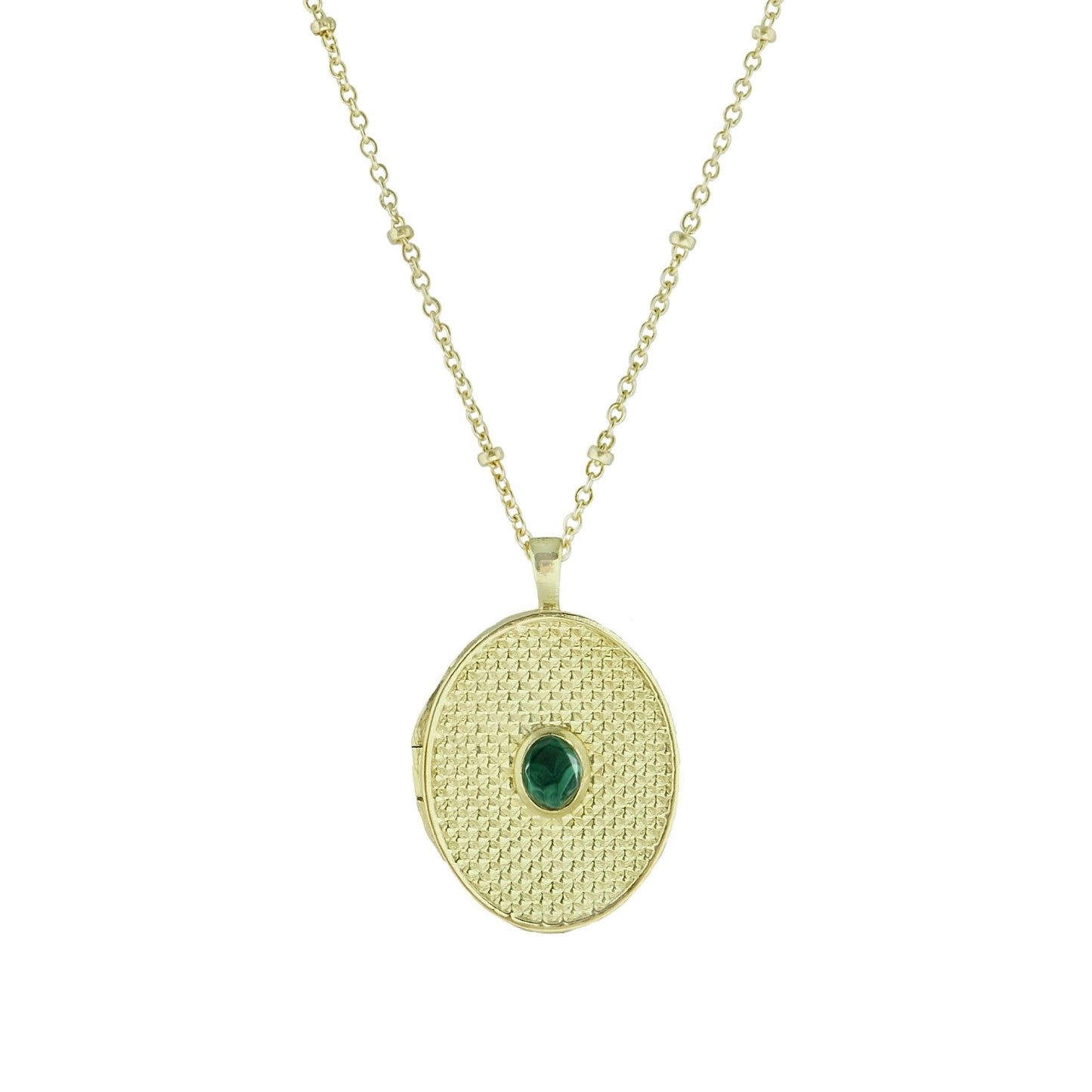 Zina Oval Locket Necklace