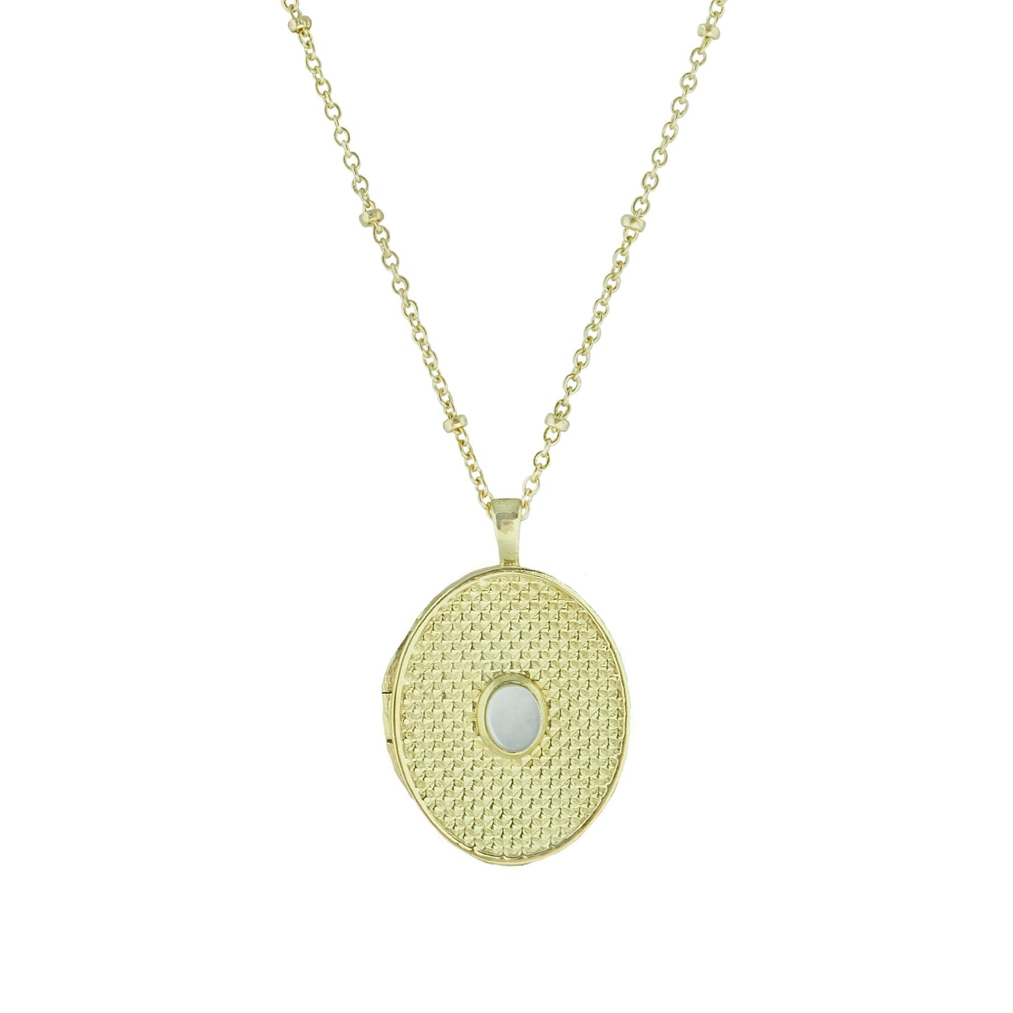 Zina Oval Locket Necklace