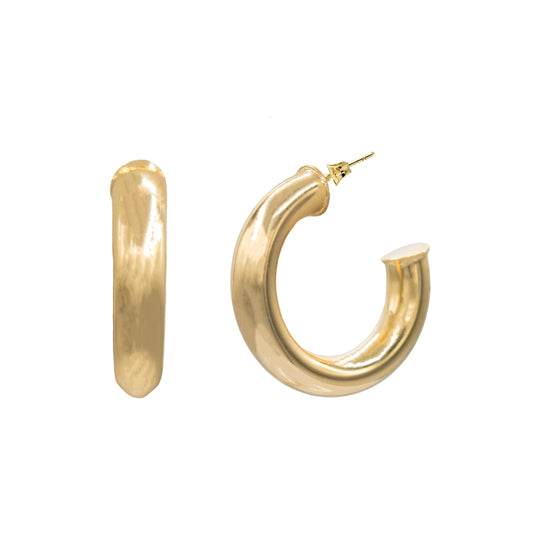 Yona Polished Hoops