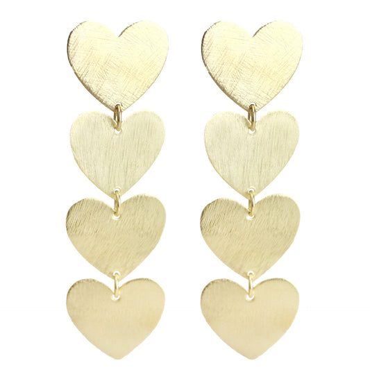 Sylvie Large Heart Earrings