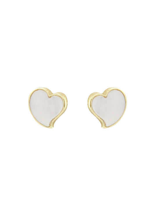 Alora Heart Stud Earrings