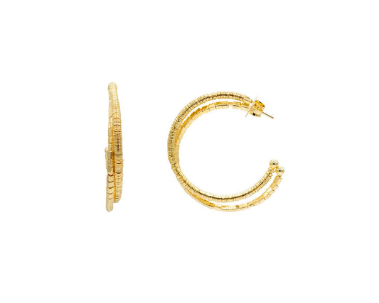 Inaz Petite Beaded Hoop Earrings
