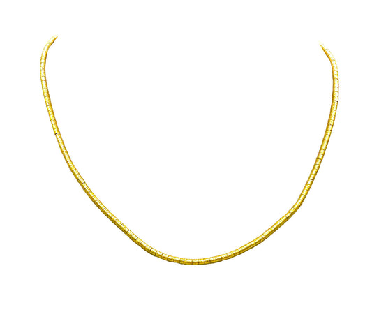 Thalia Short Gold Beaded Necklace