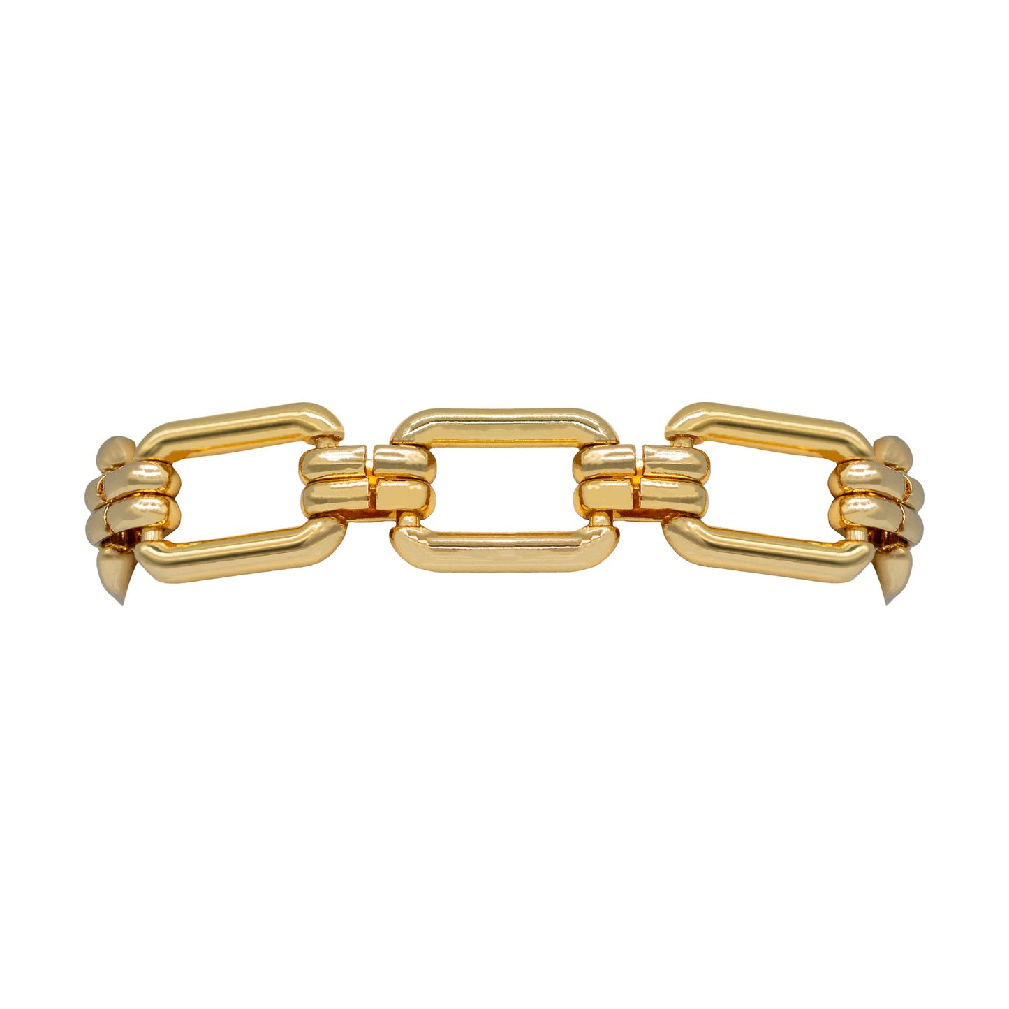 Darla Rectangular Link Bracelet with Magnetic Clasp