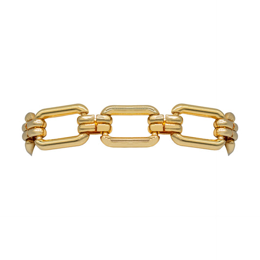 Darla Rectangular Link Bracelet with Magnetic Clasp