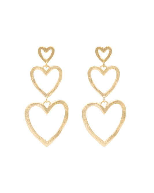 Ibisa Open Heart Earrings