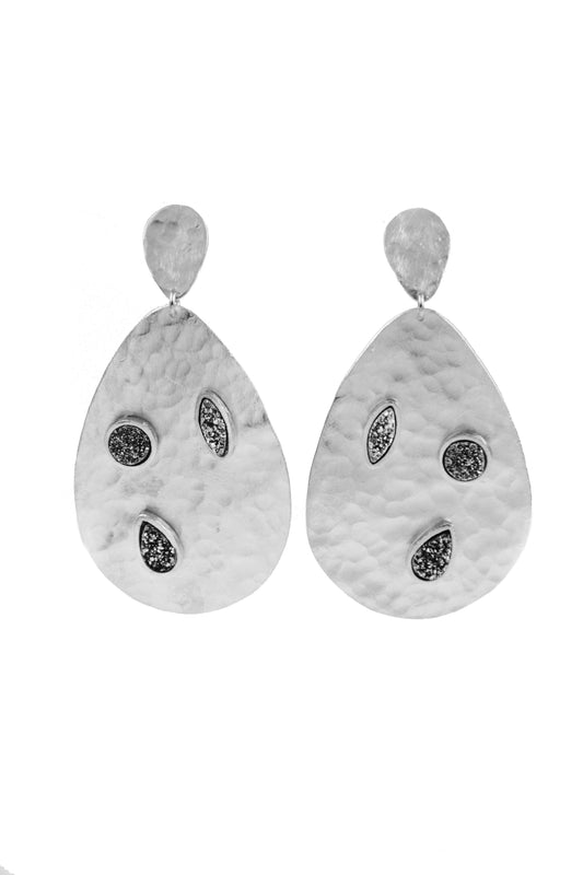 Dianne Drop Stone Earrings with Stones