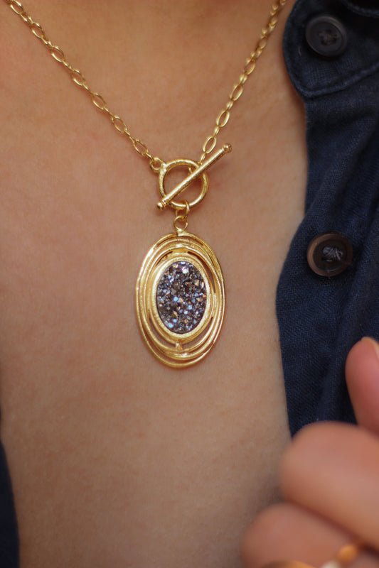 Reetha Titanium Pendant Necklace