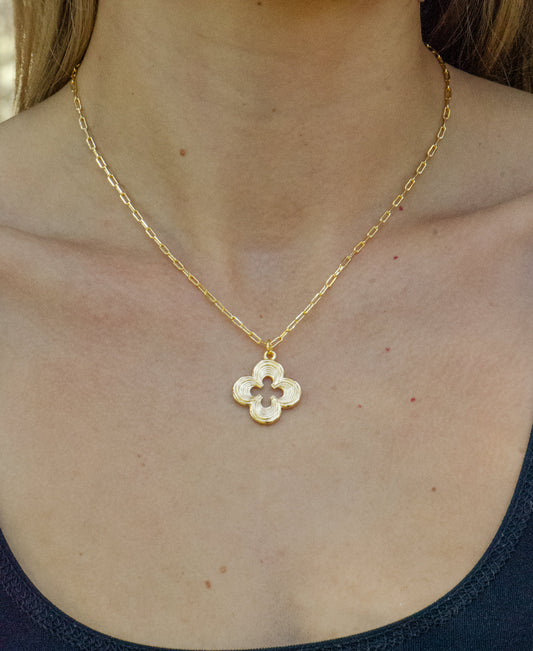 Crimson Clover Necklace
