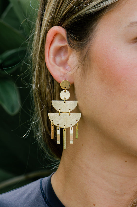 Rebel Statement Chandelier Earrings