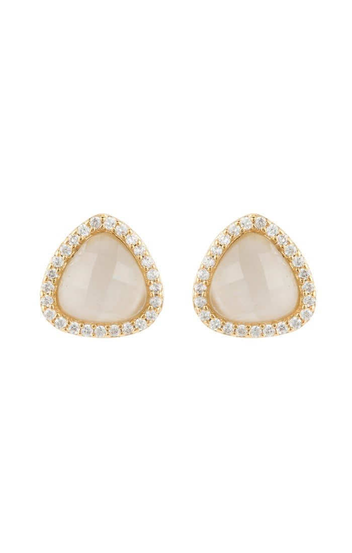 Rena Rounded Triangle Studs