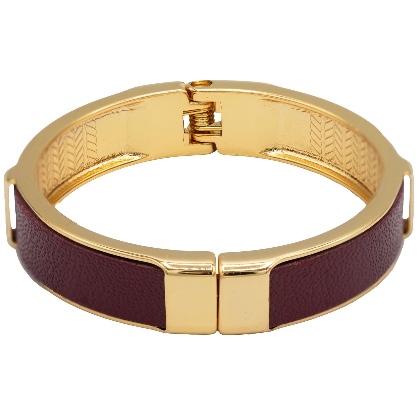 Argenta Leather Hinge Bangle