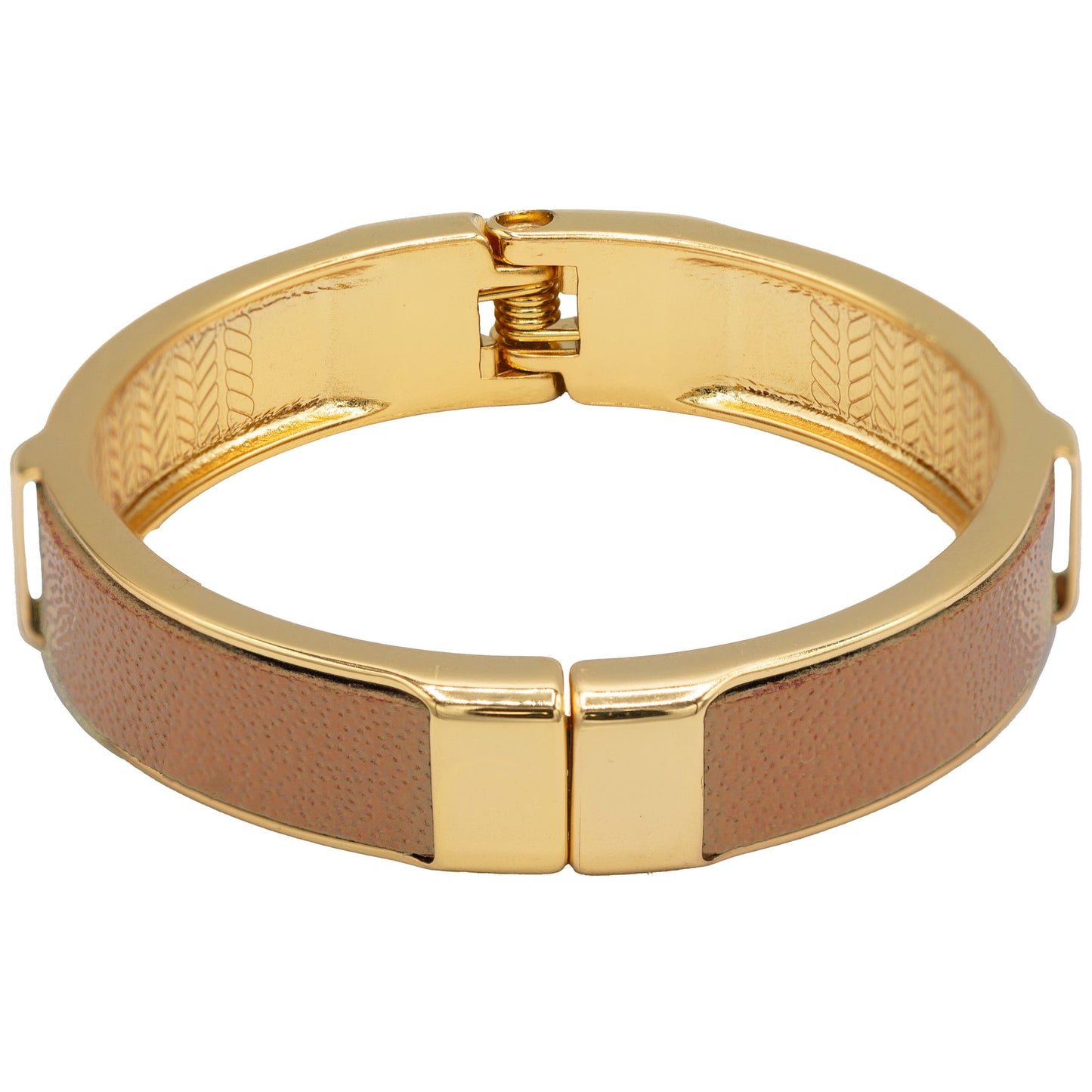 Argenta Leather Hinge Bangle