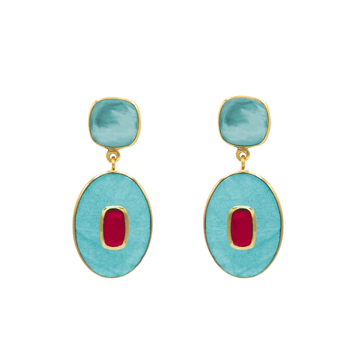 Bisa Stone Statement Earrings