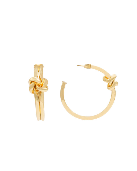 Celine Knot Hoop Earrings